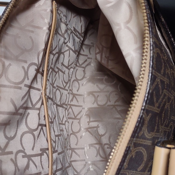 Calvin Klein Signature Monogram Satchel - Picture 10 of 13